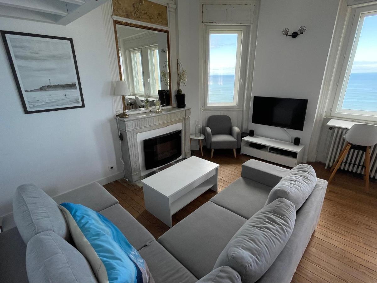 1Ere Ligne Mer Appartement 7 Personnes. Biarritz Exterior foto